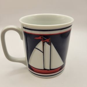 Curzon Wedgwood Sailboat Mugs. Qty 4.